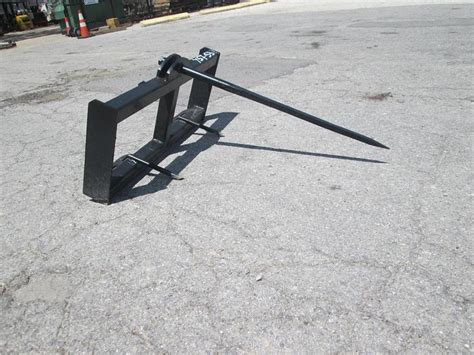 used skid steer hay spear for sale|skid steer bale fork attachments.